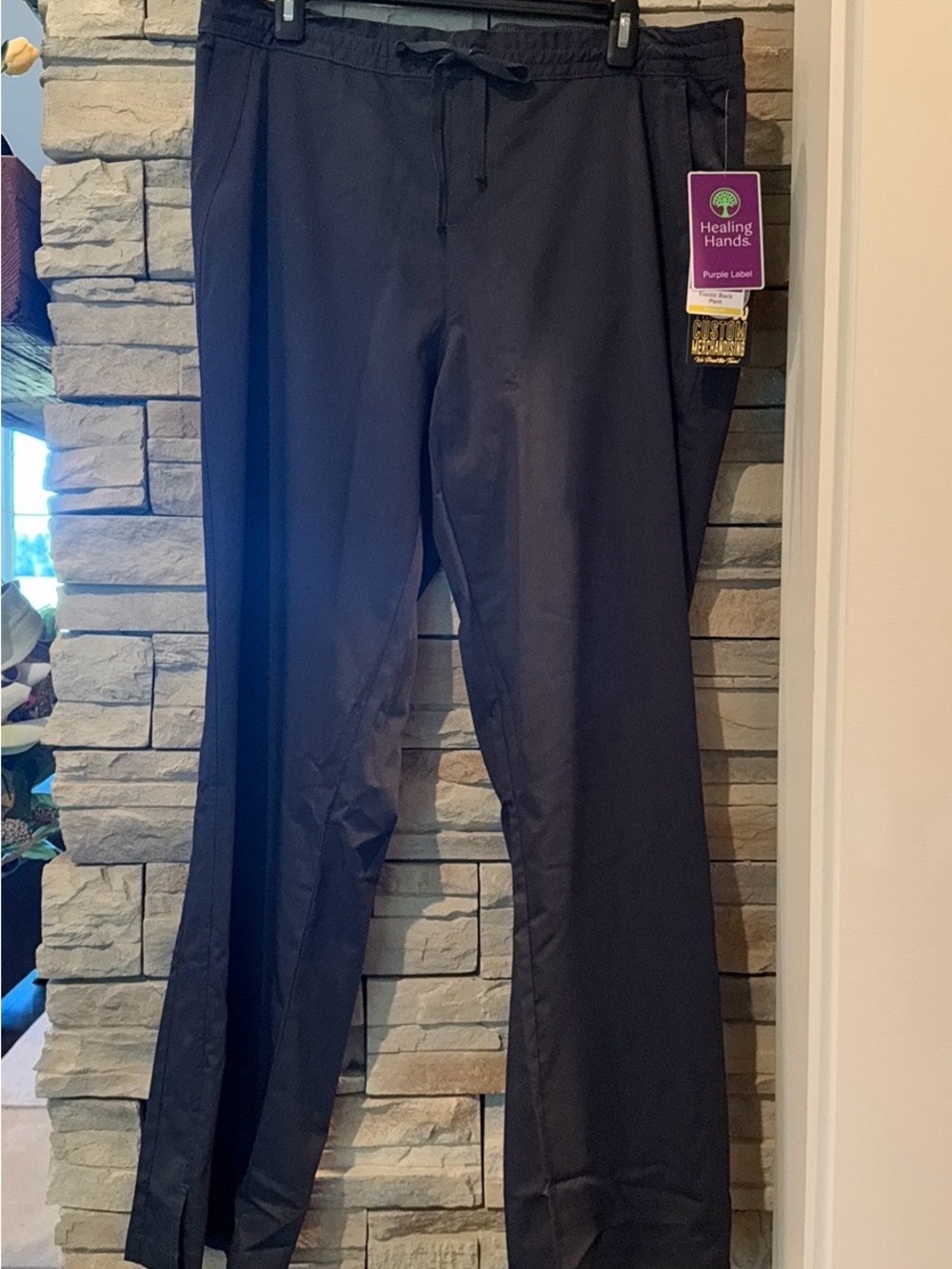 NWT Healing Hands Purple Label Taylor Scrub Pants Womens XL Pewter Gray 9095